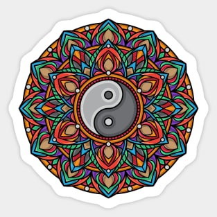 Ying Yang Mandala Sticker